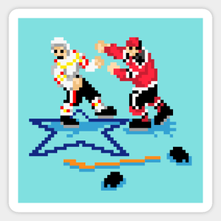 16-Bit Hockey Fight Sticker